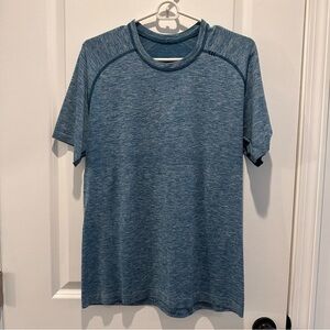 lululemon athletica Blue Short Sleeve Tee